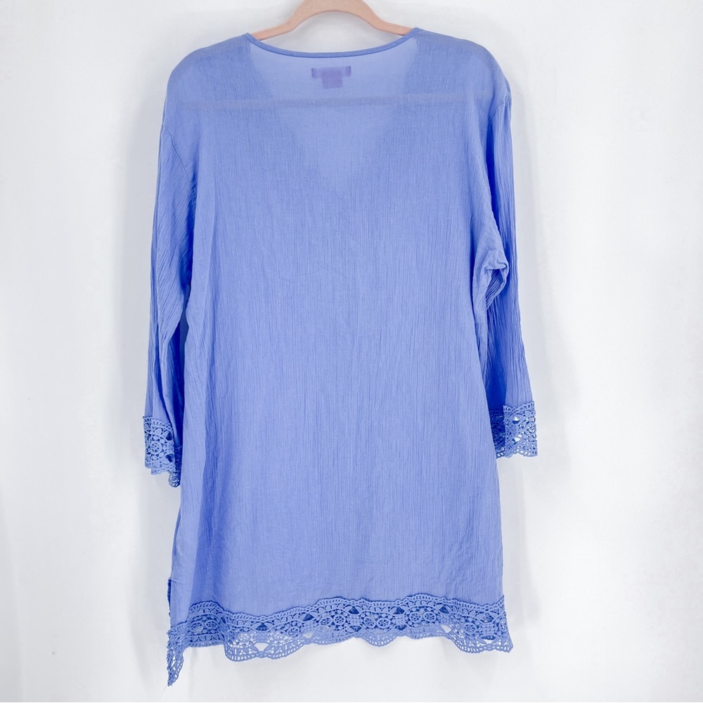 Isaac Mizrahi Bathing Suit Cover Ups for Women Crochet Beach Coverup Large - Picture 3 of 8
